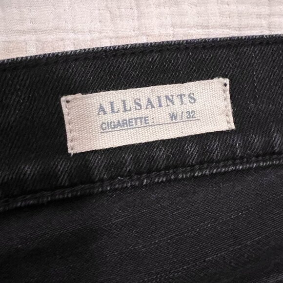 All Saints Womens Cigarette Jeans 32 - Picture 12 of 13
